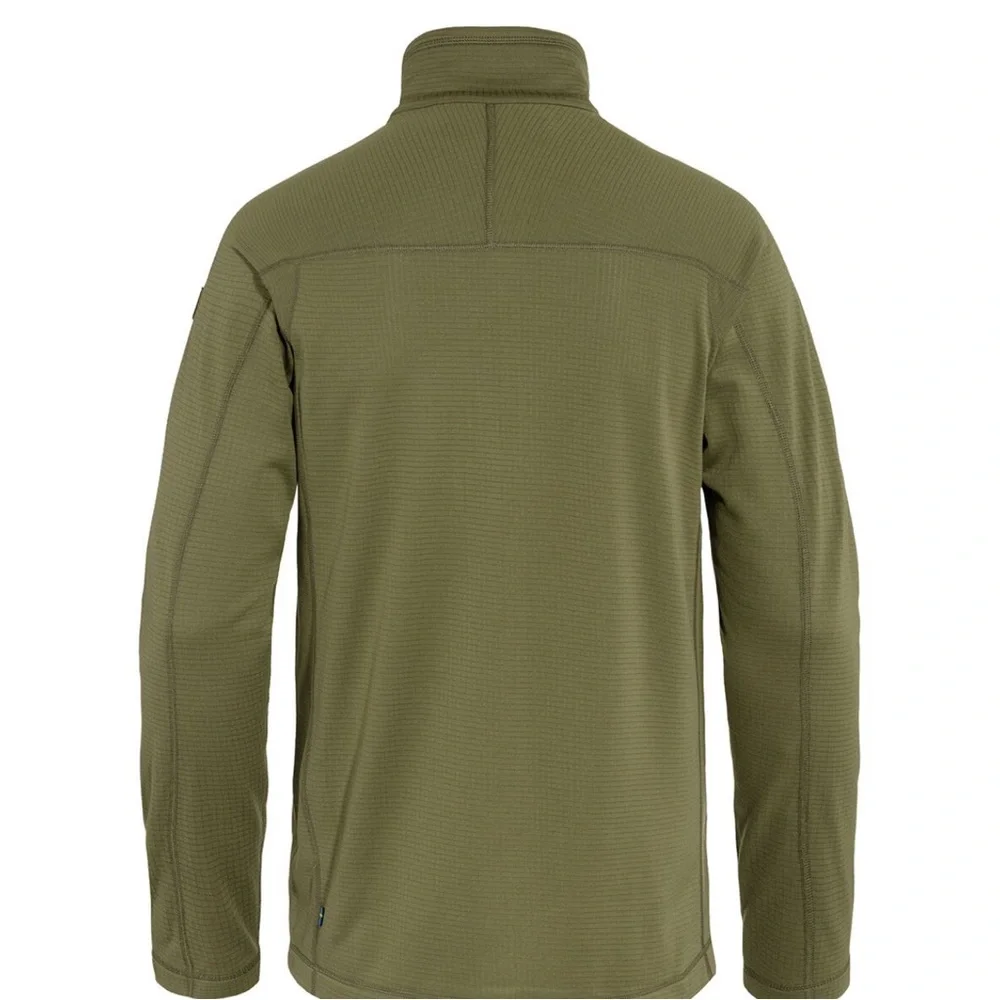 Fjallraven Men’s Abisko Lite Fleece Jacket Green - Picture 4 of 11